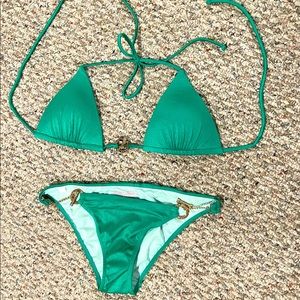 New without Tags Victoria’s Secret Emerald Green Bikini Bathing Suit Size Small